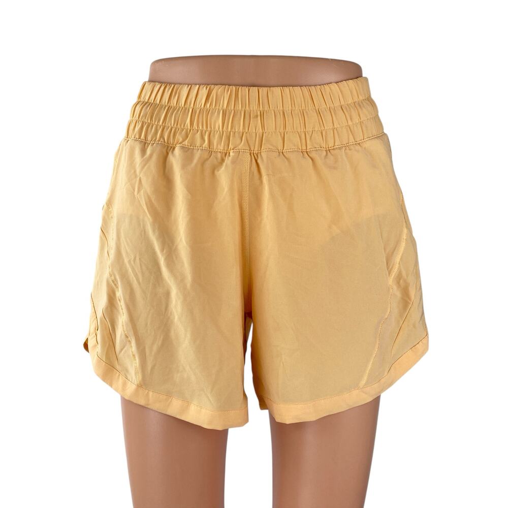 Lululemon Track That MR Short 5" Monarch Orange Athletic Running Shorts Size 4